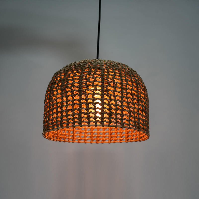 Rattan Retro Hotel และ B & B Chandelier (การทอเชือกป่าน)